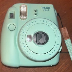 Mint green Polaroid camera:) Instax mini 9